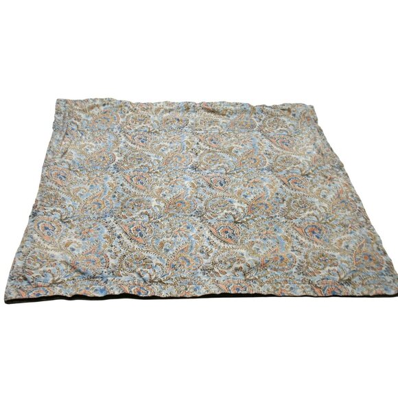 Crate & Barrel Ketu Pillow Covers 23x23 Set of 2 Paisley Floral Farmhouse Boho - Picture 1 of 8